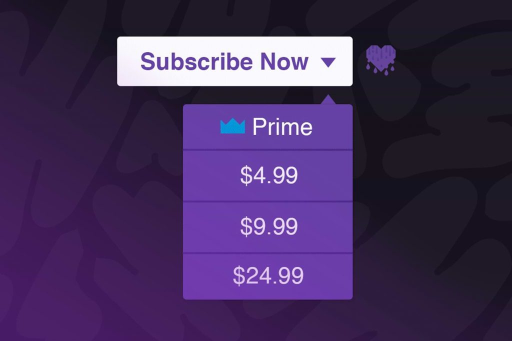 Subscriptions Twitch Streamers make